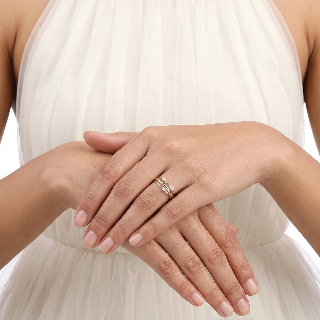 Dual Tone Orbit Ring