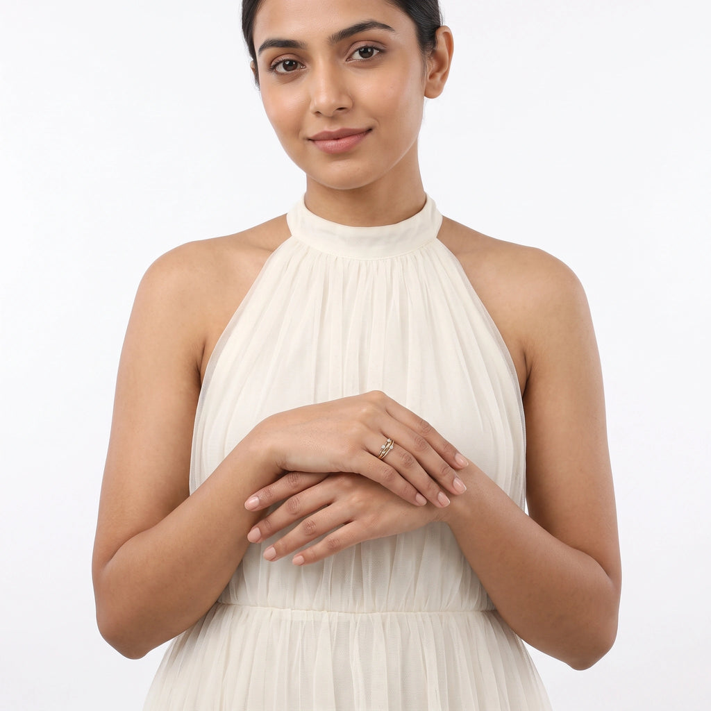 Dual Tone Orbit Ring