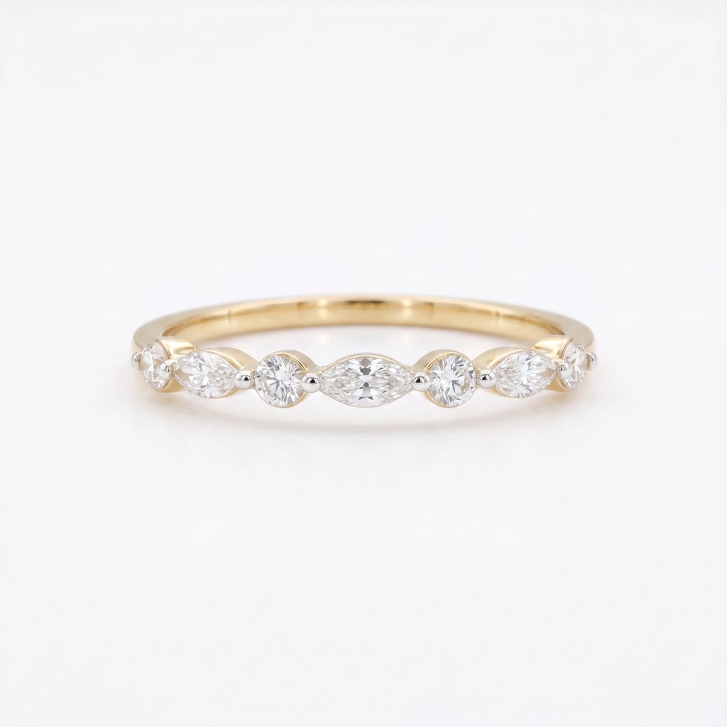 Gold Marquise Rhythm Ring