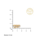 Gold Leaf Bypass Ring
