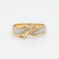 Gold Leaf Bypass Ring