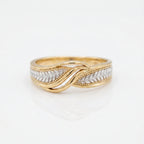 Gold Leaf Bypass Ring