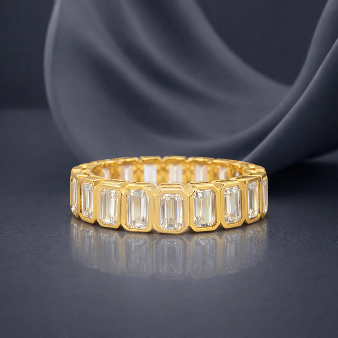 Gold Eternity Baguette Band Ring