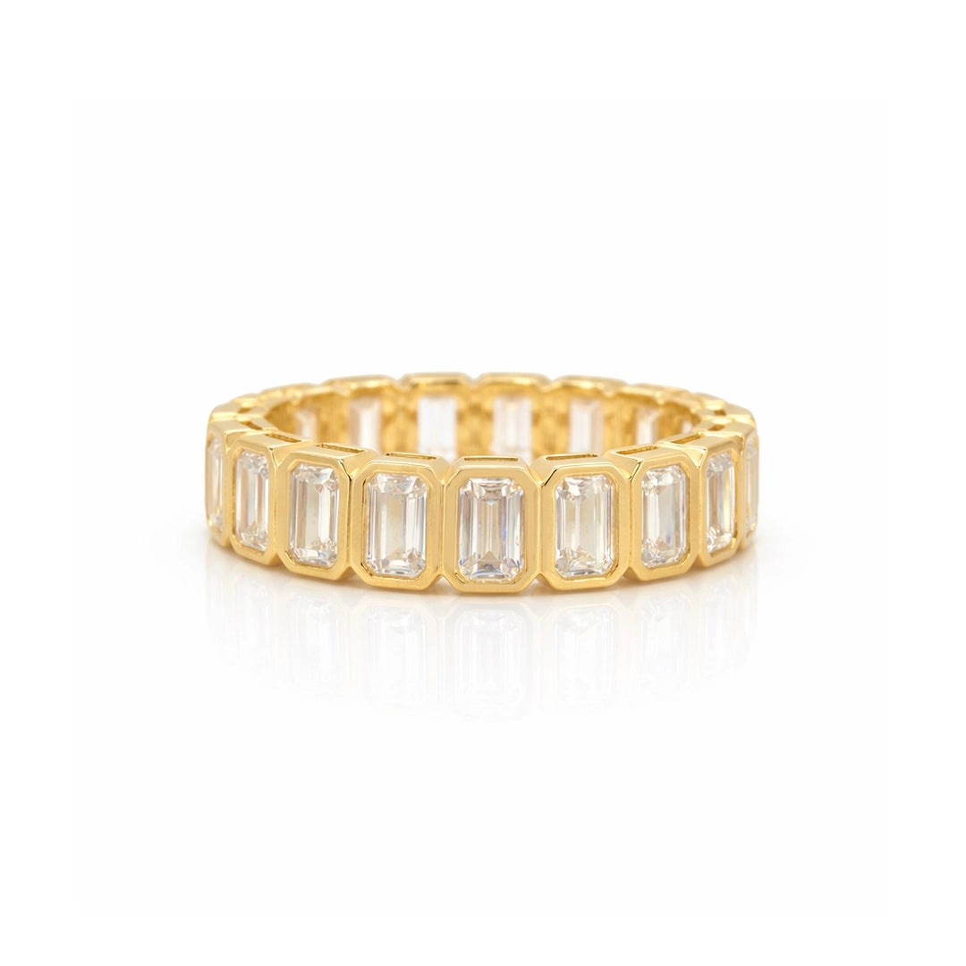 Gold Eternity Baguette Band Ring