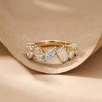 Gold Marquise Crown Ring