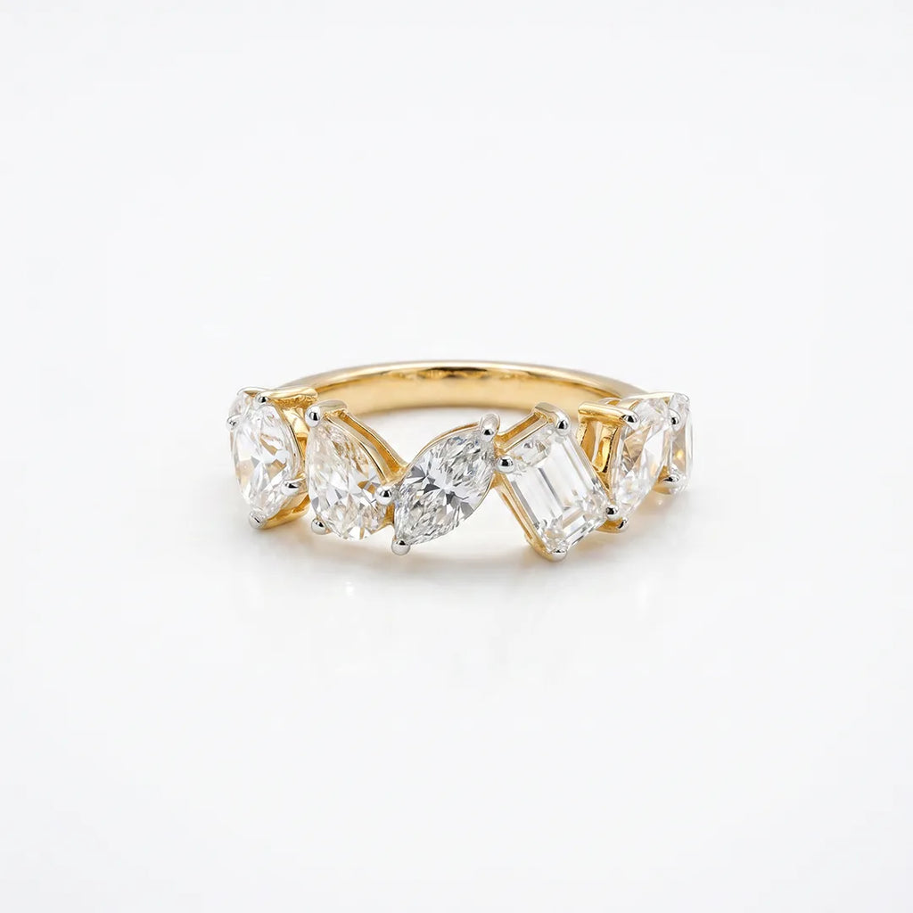 Gold Marquise Crown Ring