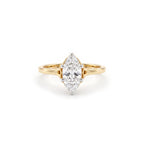 Gold Marquise CZ Elegance Ring