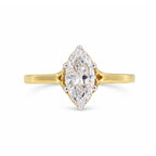 Gold Marquise CZ Elegance Ring