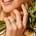 Gold Triple Wrap Pear Ring
