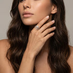 Gold Triple Wrap Pear Ring
