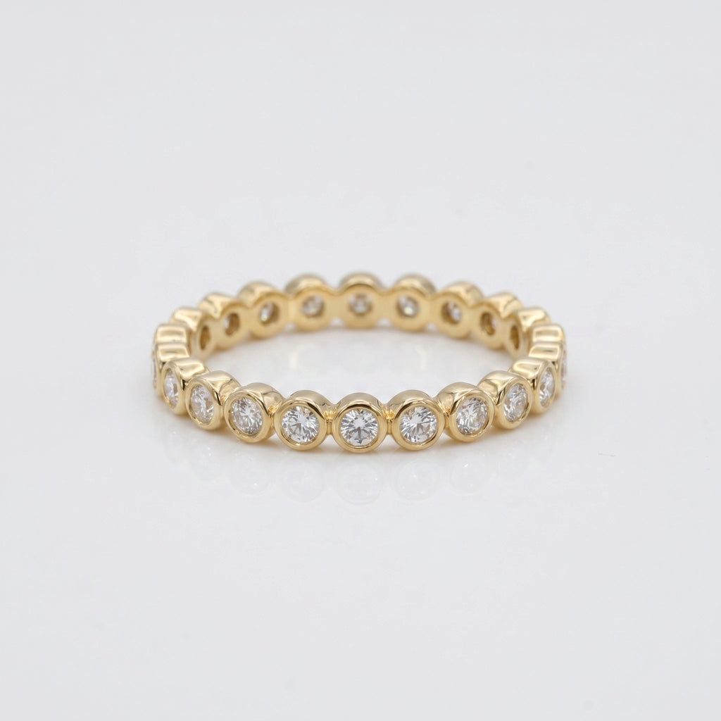 Gold Oval Halo Statement Ring