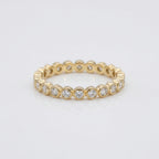 Gold Oval Halo Statement Ring