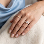 Gold Oval Halo Statement Ring