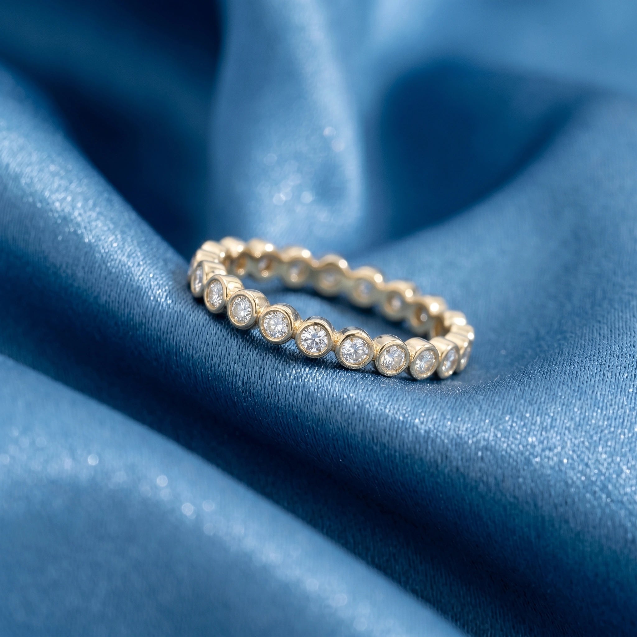 Gold Oval Halo Statement Ring
