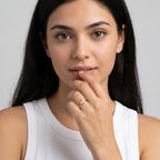 Gold Twin Solitaire Bypass Ring