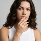 Gold Twin Solitaire Bypass Ring