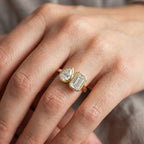 Gold Duo Cut Toi et Moi Ring