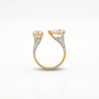 Gold Toi et Moi Open Ring