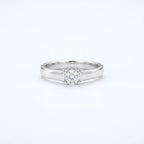 Silver Eternal Spark Solitaire Ring