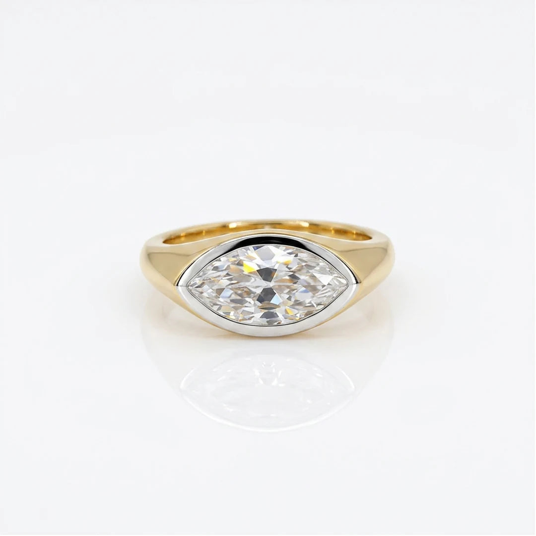 Gold Marquise Sleek Ring