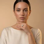 Gold Oval Trio Twist Ring