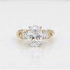 Gold Oval Trio Twist Ring