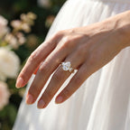 Gold Pear Cluster Bloom Ring