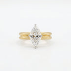 Gold Marquise Duo Ring Set