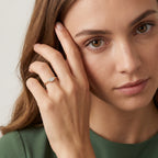 Gold Marquise Halo Ring