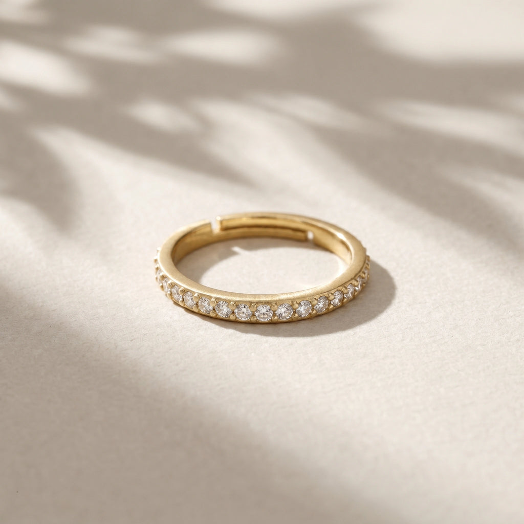 Gold Marquise Duo Ring Set