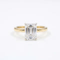 Gold Emerald Prism Ring