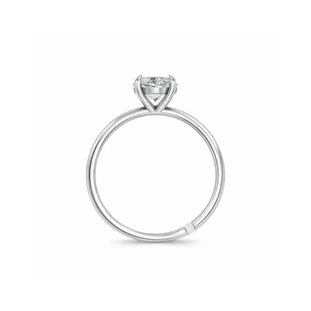 Classic Solitaire Adjustable Ring