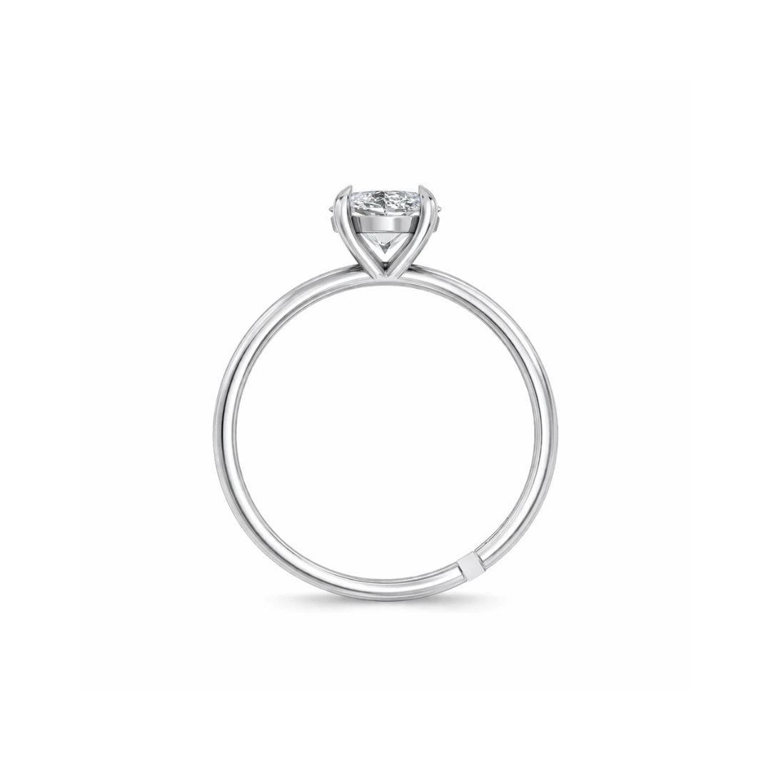 Classic Solitaire Adjustable Ring