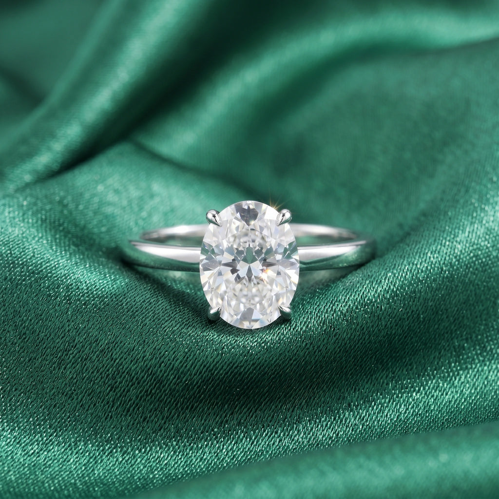 Classic Solitaire Adjustable Ring