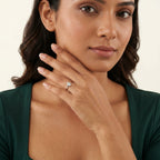 Classic Solitaire Adjustable Ring