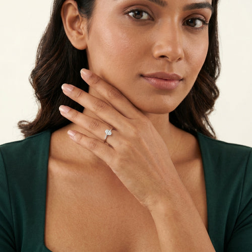 Classic Solitaire Adjustable Ring
