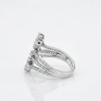 Silver Multi Row Wave Ring