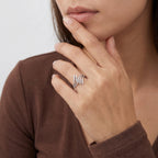 Silver Multi Row Wave Ring