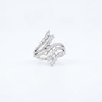 Silver Multi Row Wave Ring