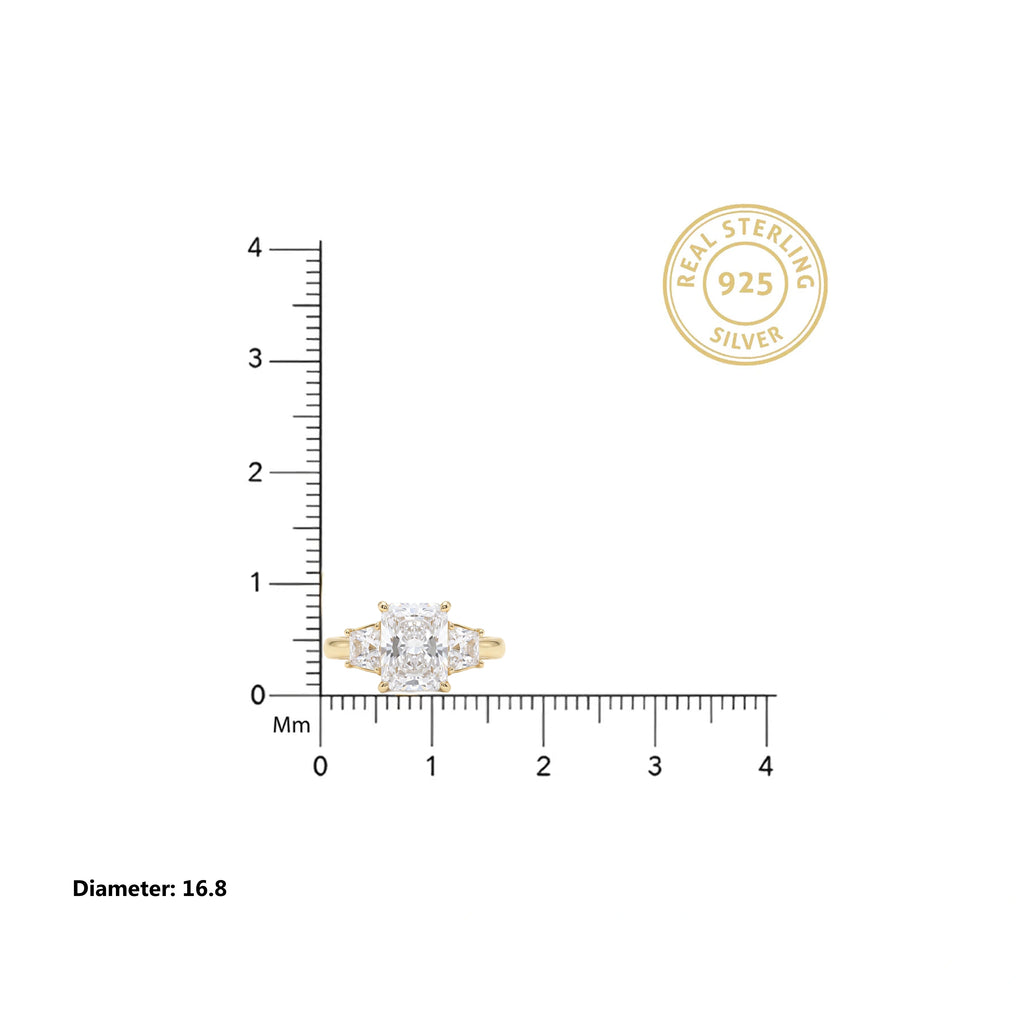 Gold Trilogy Cushion Ring