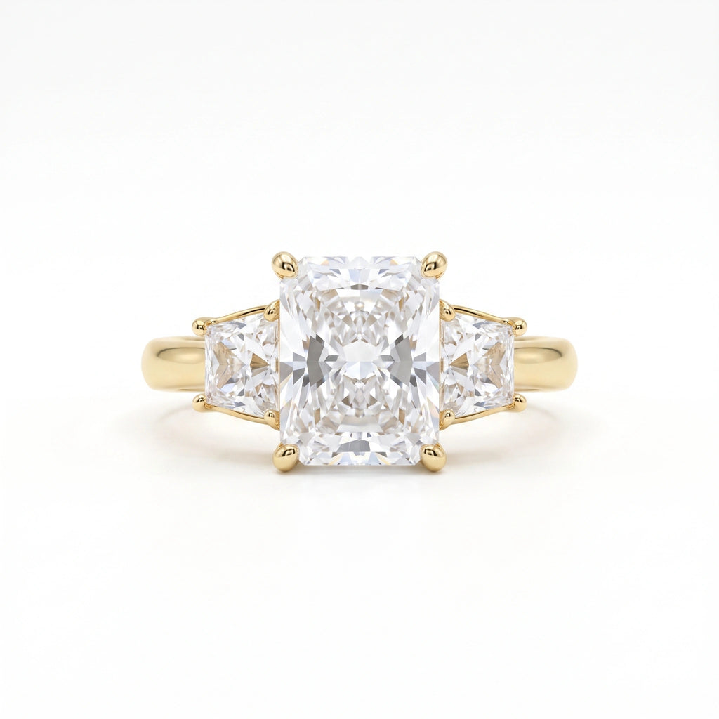 Gold Trilogy Cushion Ring