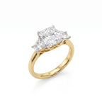 Gold Trilogy Cushion Ring