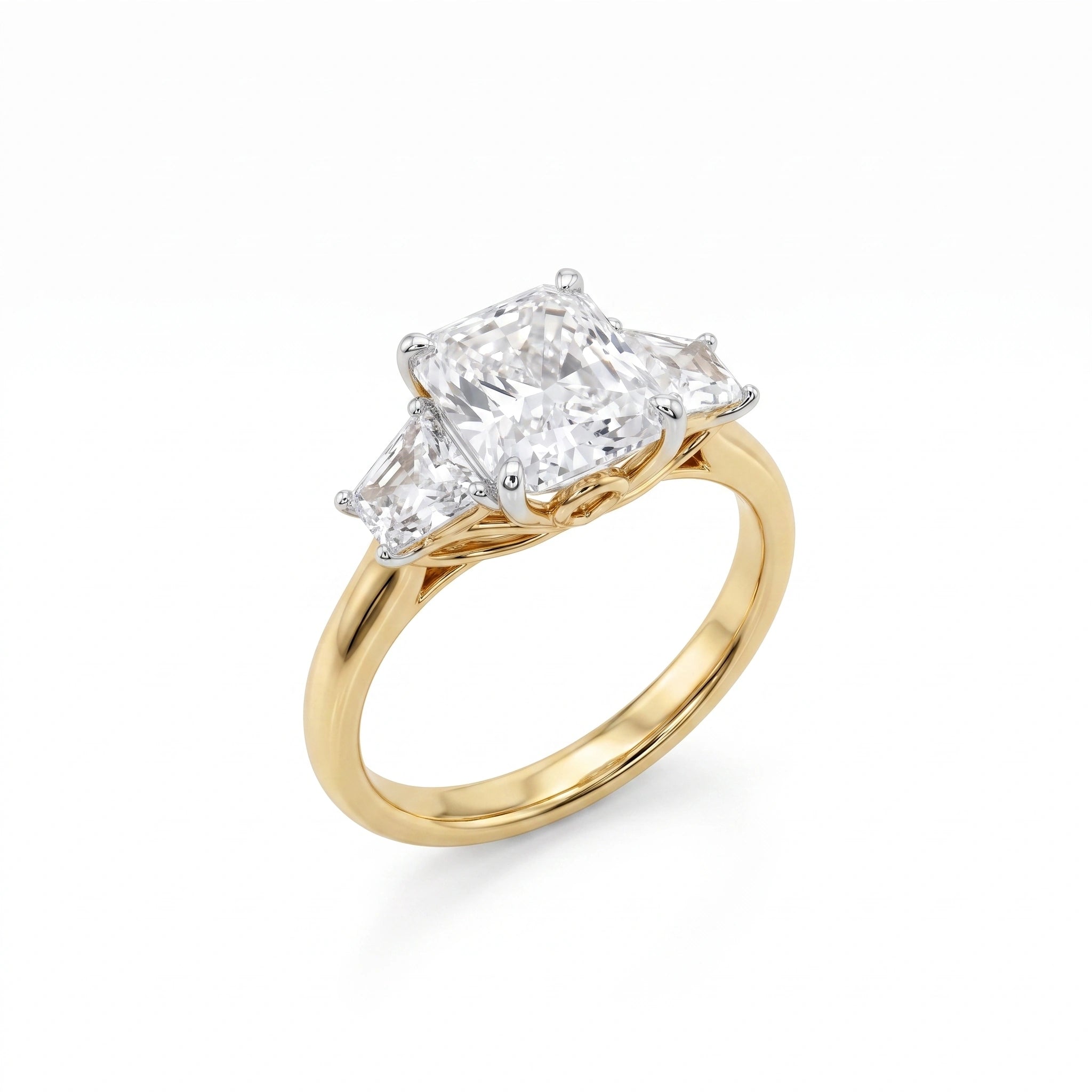 Gold Trilogy Cushion Ring