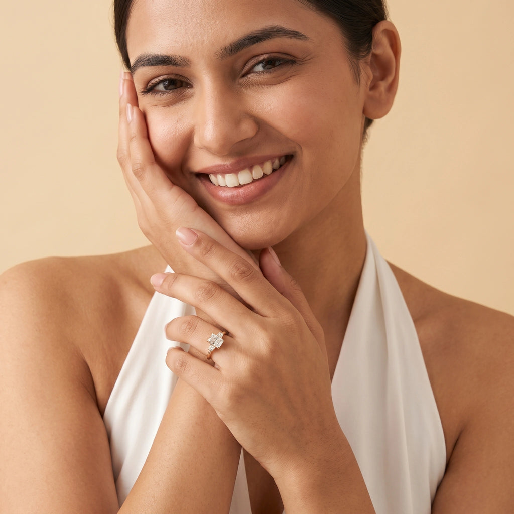 Gold Trilogy Cushion Ring