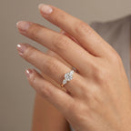 Gold Trinity Stone Ring