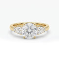 Gold Trinity Stone Ring