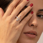 Silver Dewdrop Wrap Ring