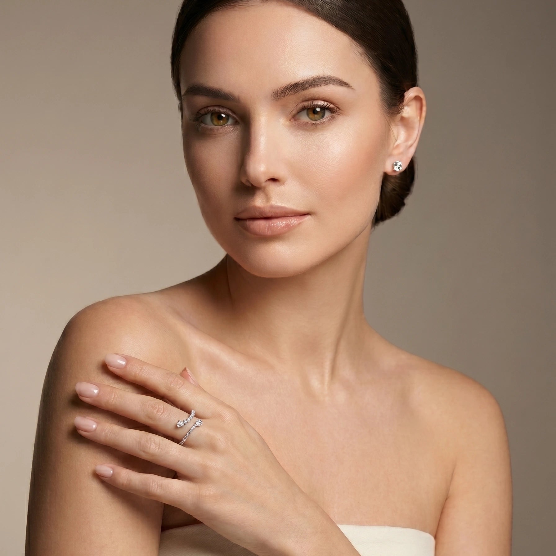 Silver Dewdrop Wrap Ring