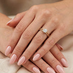 Gold Bezel Twist Solitaire Ring