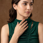 Gold Heart Duo Ring
